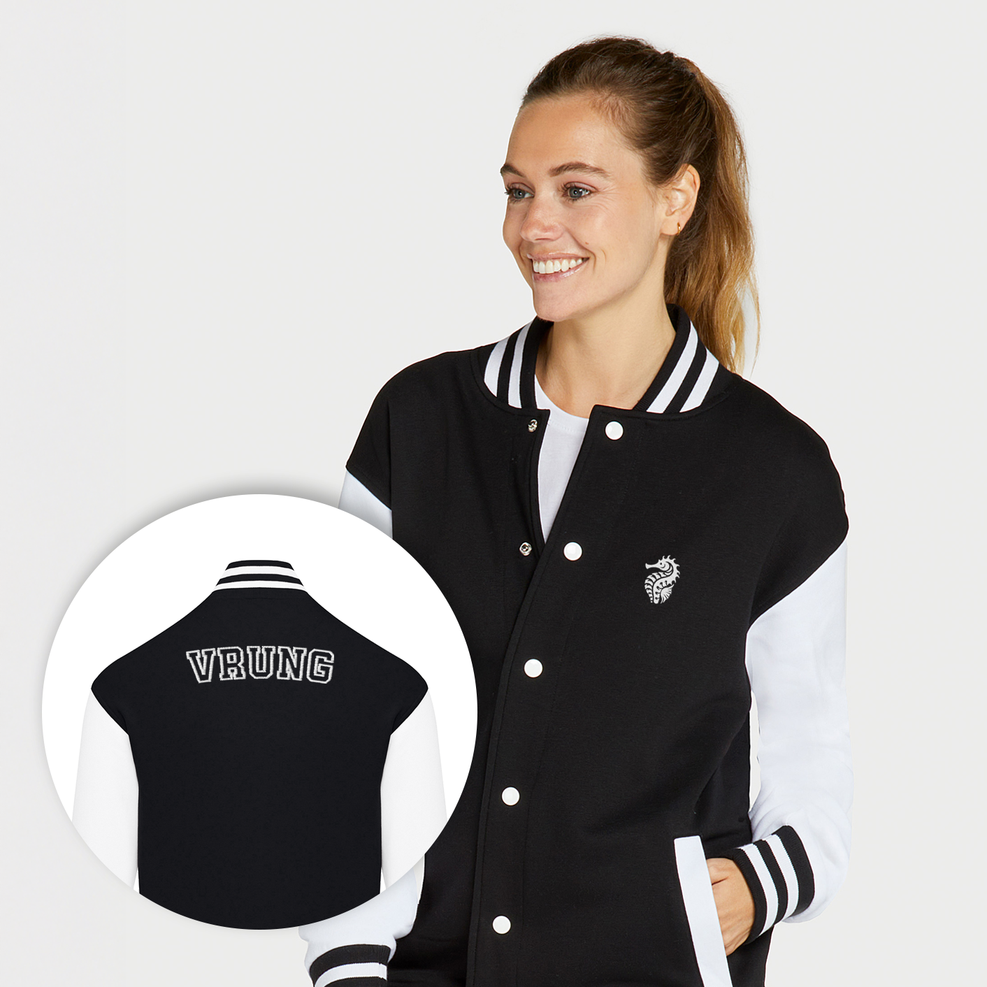 Original Baseball Jacket - Zwart/Wit - Afbeelding 2